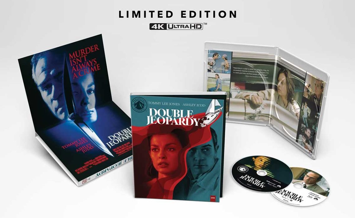 DOUBLE JEOPARDY arrives on 4K UHD in a Limited-Edition Release as part of highly collectible PARAMOUNT PRESENTS line of home video releases